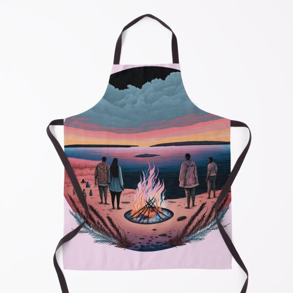 Item preview, Sunrise near a bonfire designed and sold by Stanislav Pohaichuk.