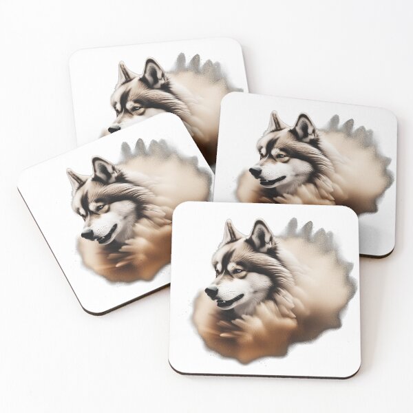 Item preview, Husky Abstract artwork dust storm 1 designed and sold by ClawedCreations.