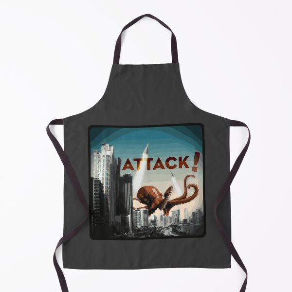 Item preview, kraken Attacks Futuristic City designed and sold by EndFlight.