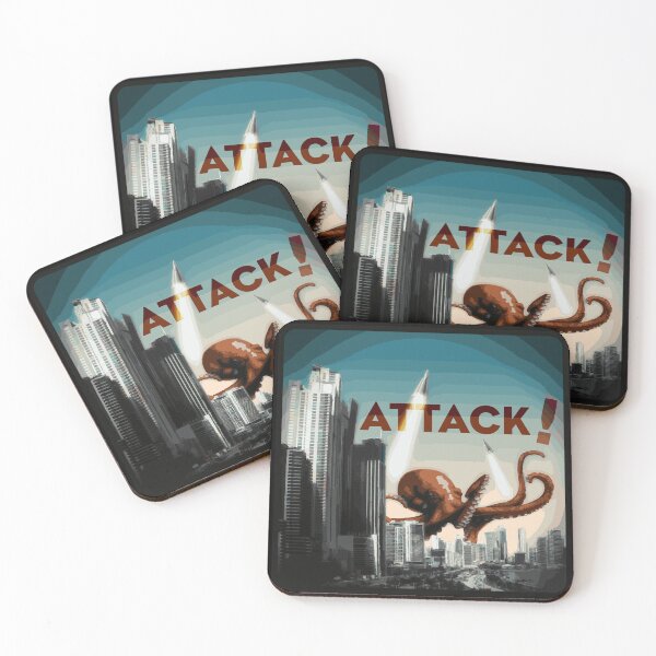 Item preview, kraken Attacks Futuristic City designed and sold by EndFlight.