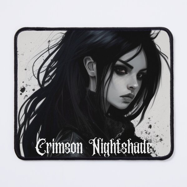 Item preview, Crimson Nightshade gothic rock band icon painting designed and sold by Nickyvb.