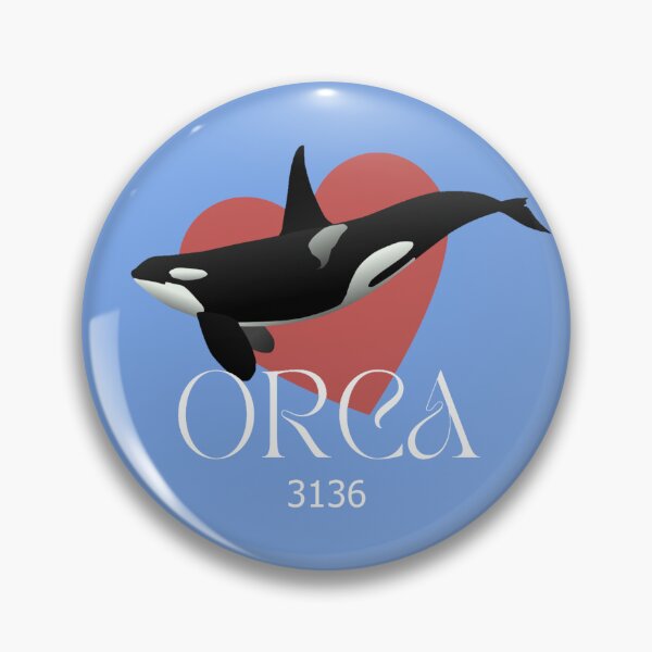 Item preview, Orca Heart Sticker designed and sold by O.R.C.A. 3136.
