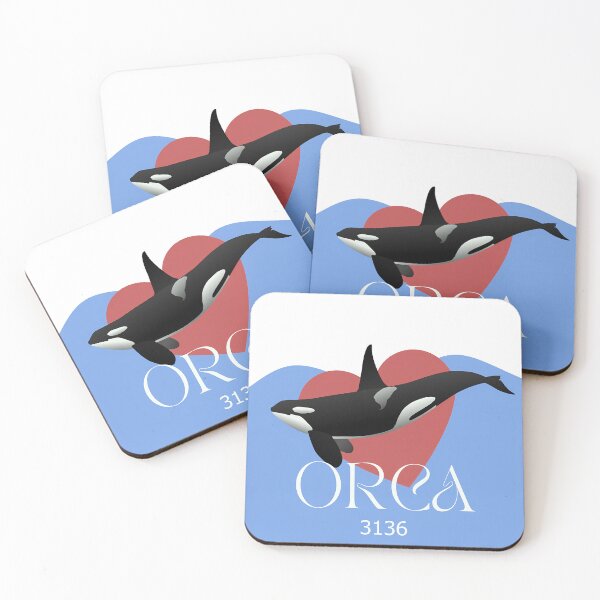 Item preview, Orca Heart Sticker designed and sold by O.R.C.A. 3136.