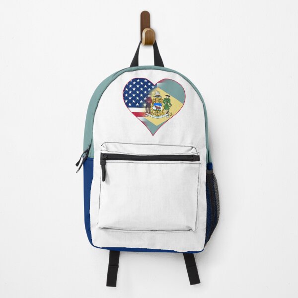 Item preview, State of Delaware Flag and American Flag Fusion Design designed and sold by Gsallicat.