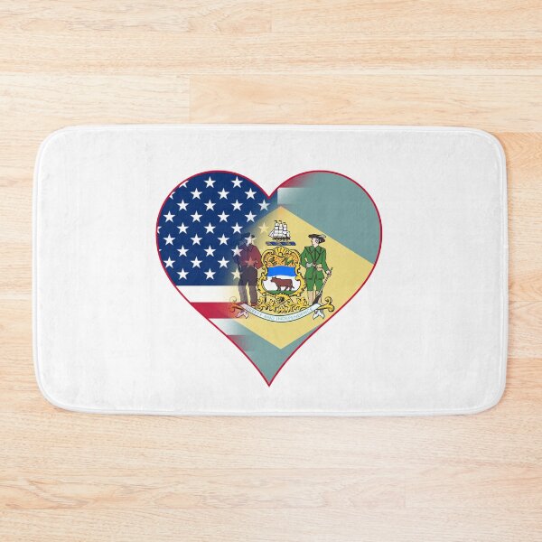 Item preview, State of Delaware Flag and American Flag Fusion Design designed and sold by Gsallicat.