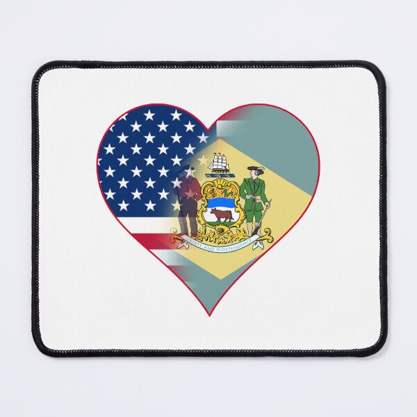 Item preview, State of Delaware Flag and American Flag Fusion Design designed and sold by Gsallicat.