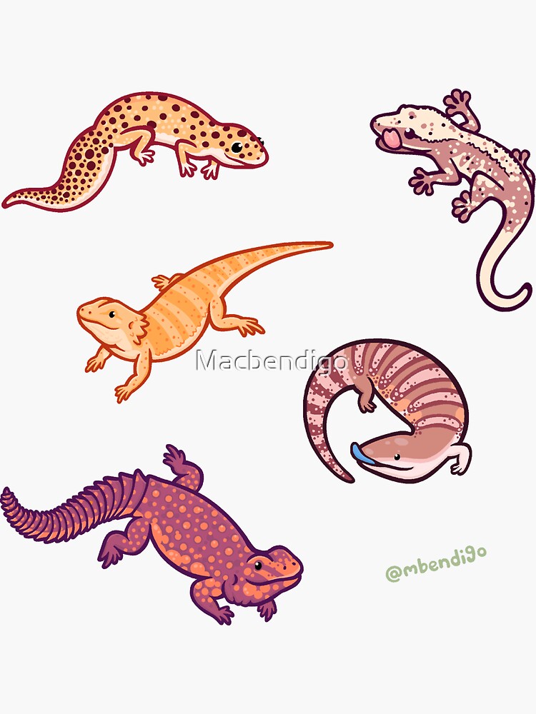 Thumbnail 3 of 3, Sticker, Reptile Rave designed and sold by Macbendigo.