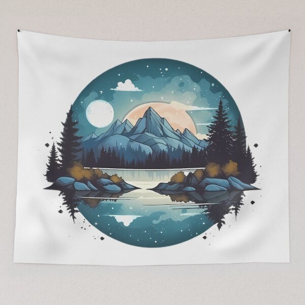 Item preview, Star Lake on a Calm Summer Night designed and sold by DonDiLuca.