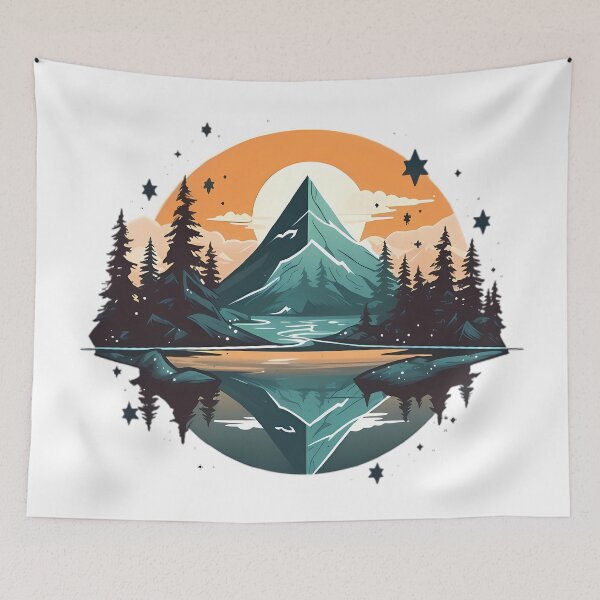 Item preview, Star Lake on a Calm Summer Night T-Shirt designed and sold by DonDiLuca.