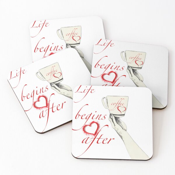 Item preview, Life begins after coffee designed and sold by 4xF.