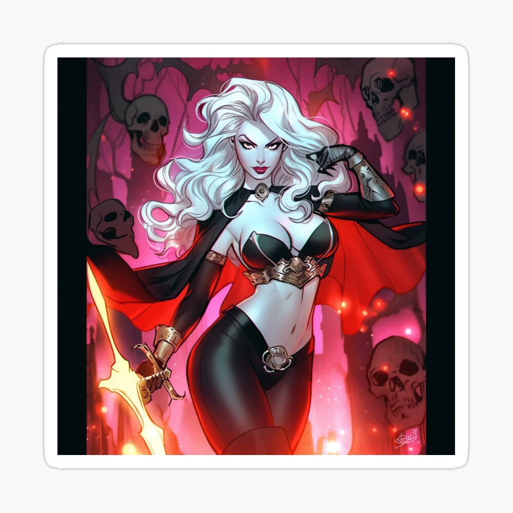 Goddess Lady Death comic style v2