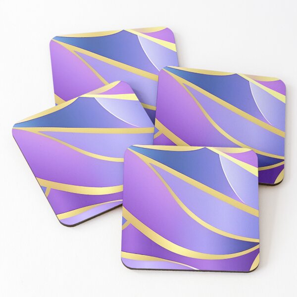 Item preview, Abstract Gold and Purple Inlay designed and sold by calibrit.
