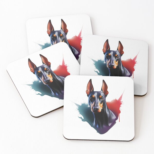 Item preview, Doberman Abstract artwork 1 designed and sold by ClawedCreations.