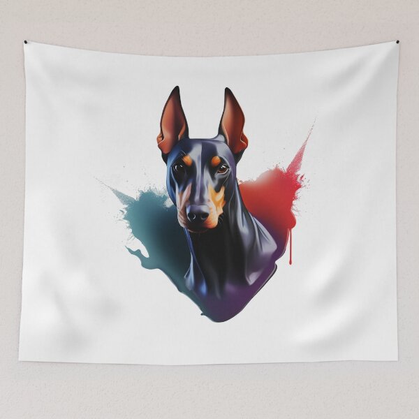 Item preview, Doberman Abstract artwork 1 designed and sold by ClawedCreations.