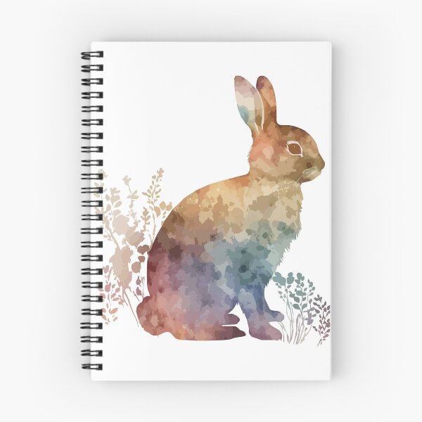Item preview, A Bohemian Pastel Watercolor of a Rabbit - Boho Animals designed and sold by GVRDesign.