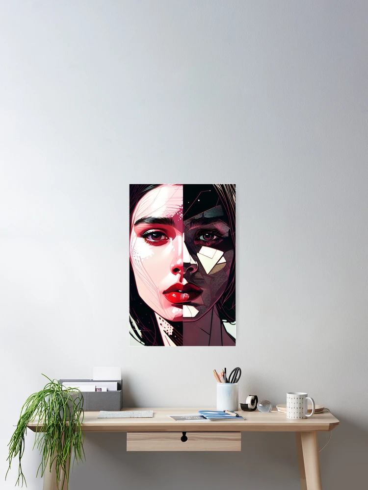 Thumbnail 2 of 3, Poster, Two Face designed and sold by CraftStudioLab.