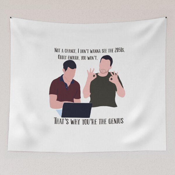 Item preview, You’re the genius - short text- New Girl designed and sold by HaleighMade.
