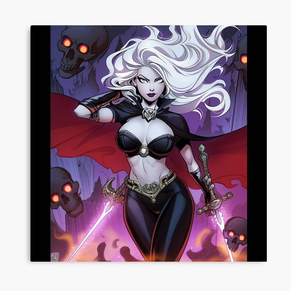 Goddess Lady Death comic style v2