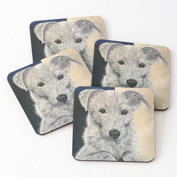 Item preview, Adorable white husky wolf dog by Pascale Breton designed and sold by Pascale Breton.