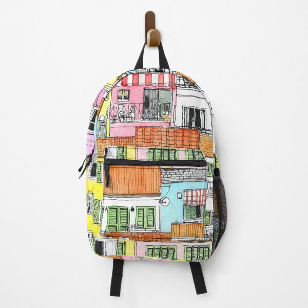 Item preview, Urban Sketching: Multicolored Italian Buildings designed and sold by dkaranouh.