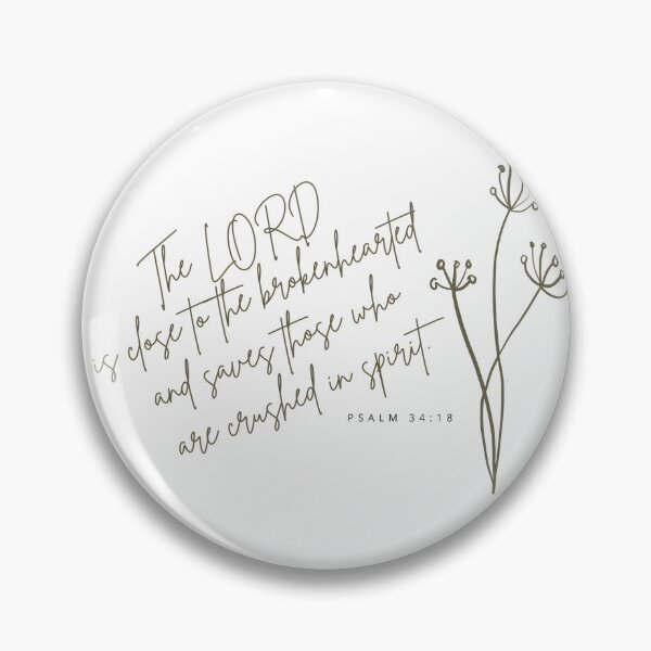 Item preview, The Lord is close to the brokenhearted Psalm 34:18 Bible Scripture postcard.  Religious greeting card designed and sold by nancybernard.