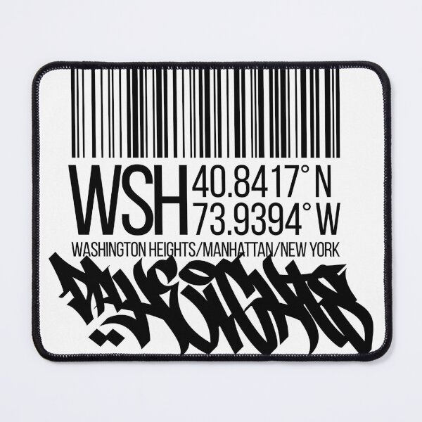 Item preview, Washington Heights, Manhattan, NY (black) designed and sold by ICYMI-DZNS.