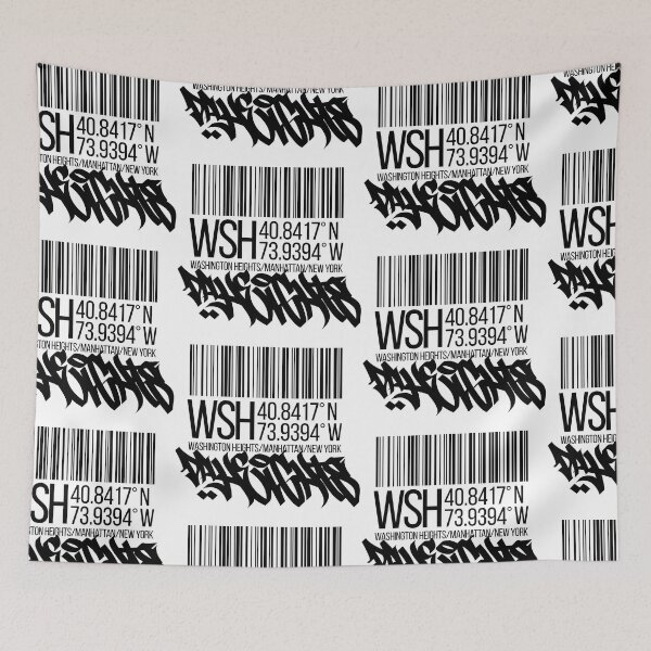 Item preview, Washington Heights, Manhattan, NY (black) designed and sold by ICYMI-DZNS.