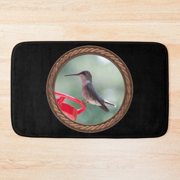 Item preview, Ruby-Throated Hummingbird Photography in Celtic Circle Frame 5 designed and sold by Swabcraft.