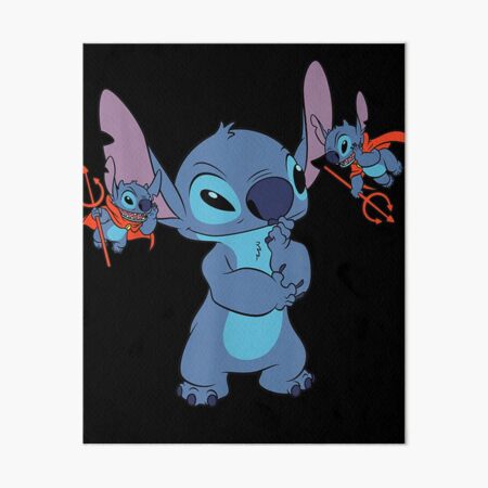 Vista previa del artículo con la obra «Lilo y Stitch», diseñado y vendido por trinkleintelle.
