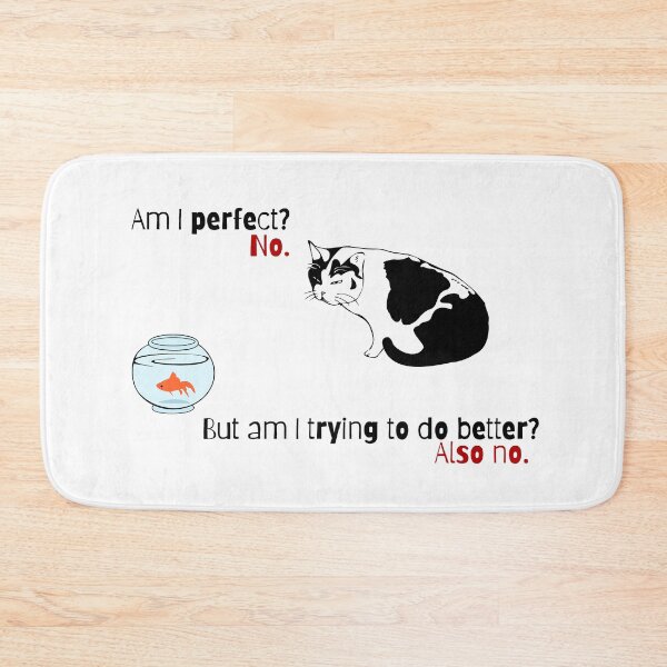 Item preview, Am I Perfect? No. Funny Cat and Koi designed and sold by ChiweenieHobbit.