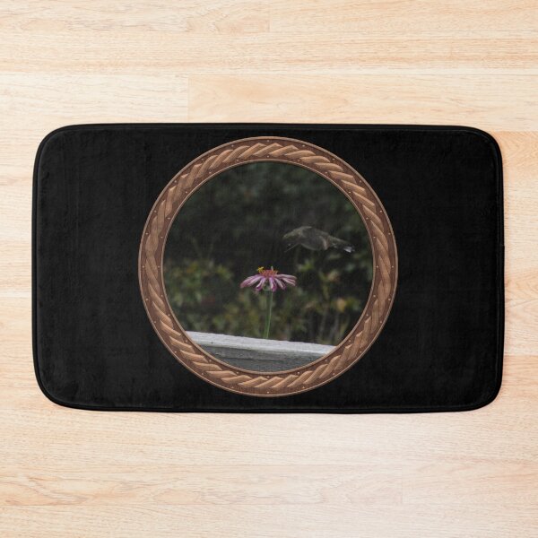 Item preview, Ruby-Throated Hummingbird Photography in Celtic Circle Frame 9 designed and sold by Swabcraft.
