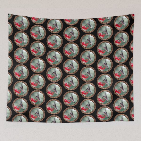 Item preview, Ruby-Throated Hummingbird Photography in Celtic Circle Frame 10 designed and sold by Swabcraft.