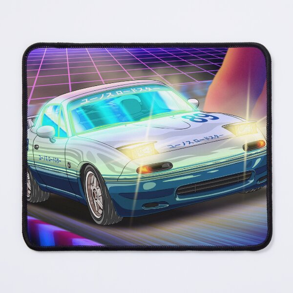 Item preview, Synthwave Sunset Mazda Miata Eunos Roadster  designed and sold by JDM Guyvit.