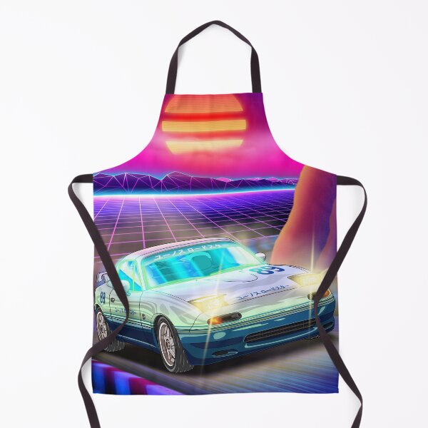 Item preview, Synthwave Sunset Mazda Miata Eunos Roadster  designed and sold by JDM Guyvit.