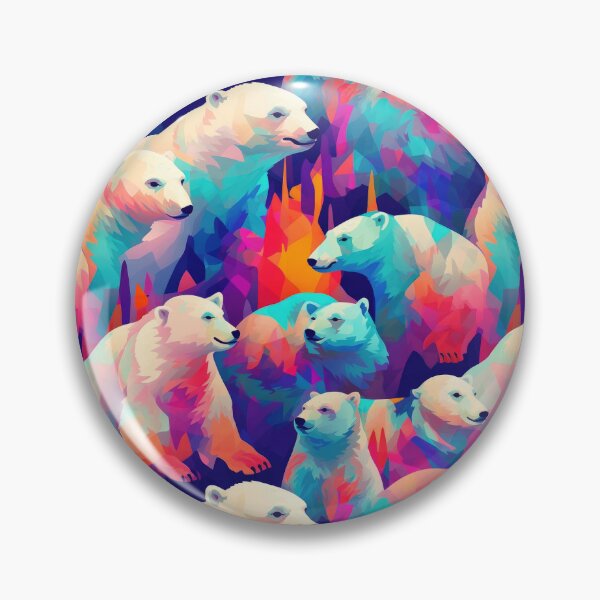 Item preview, Arctic Dreams: Abstract Polar Bear Print Apparel and Homeware Collection designed and sold by ThePurpleMelon.