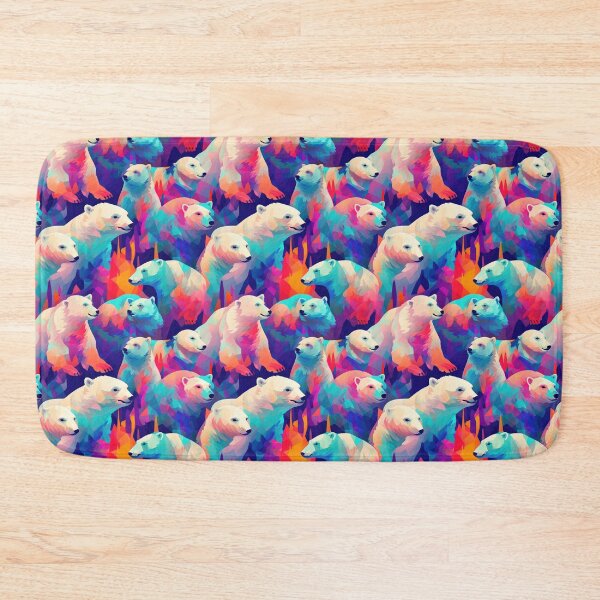 Item preview, Arctic Dreams: Abstract Polar Bear Print Apparel and Homeware Collection designed and sold by ThePurpleMelon.
