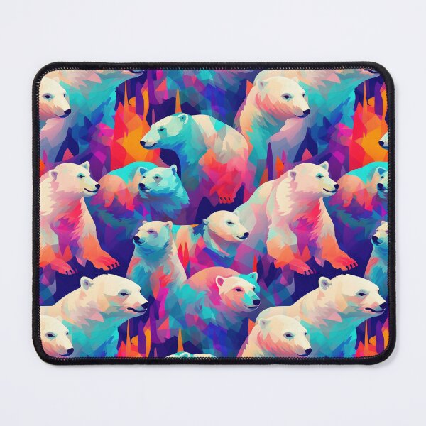 Item preview, Arctic Dreams: Abstract Polar Bear Print Apparel and Homeware Collection designed and sold by ThePurpleMelon.