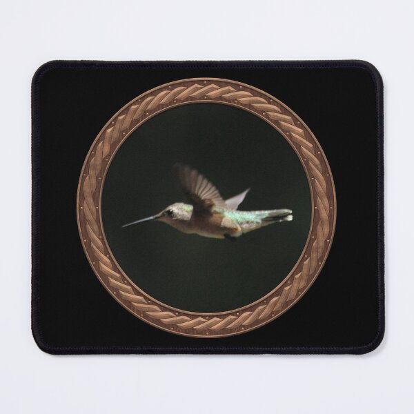 Item preview, Ruby-Throated Hummingbird Photography in Celtic Circle Frame 11 designed and sold by Swabcraft.
