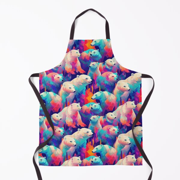 Item preview, Arctic Dreams: Abstract Polar Bear Print Apparel and Homeware Collection designed and sold by ThePurpleMelon.