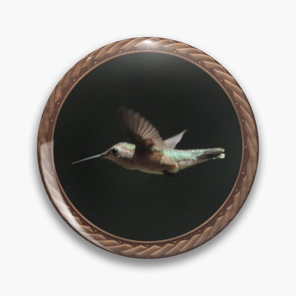 Item preview, Ruby-Throated Hummingbird Photography in Celtic Circle Frame 11 designed and sold by Swabcraft.