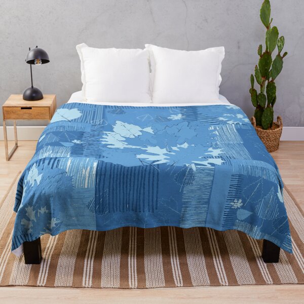 Item preview, Blue Leaves and Lines designed and sold by Karen Del Pellegrino.