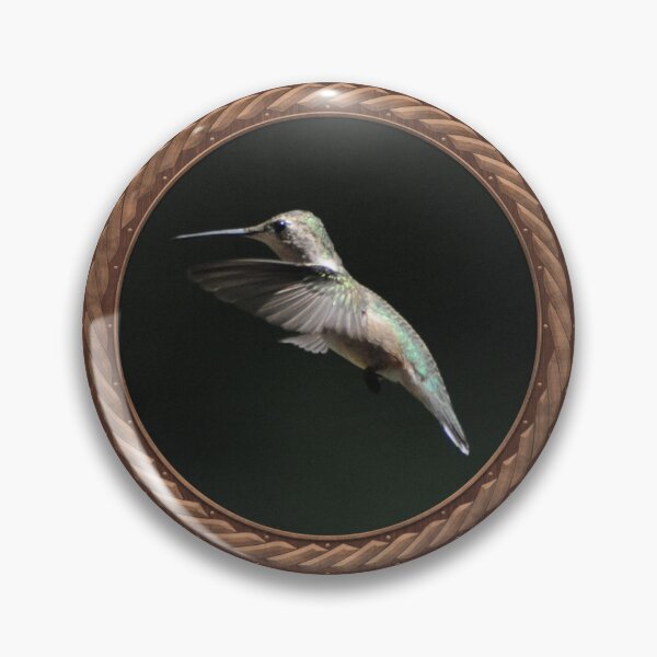 Item preview, Ruby-Throated Hummingbird Photography in Celtic Circle Frame 12 designed and sold by Swabcraft.