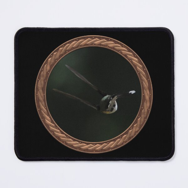 Item preview, Ruby-Throated Hummingbird Photography in Celtic Circle Frame 13 designed and sold by Swabcraft.