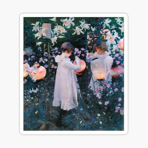 John Singer Sargent Carnation Lily Lily Rose Sticker