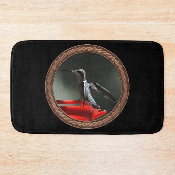 Item preview, Ruby-Throated Hummingbird Photography in Celtic Circle Frame 15 designed and sold by Swabcraft.