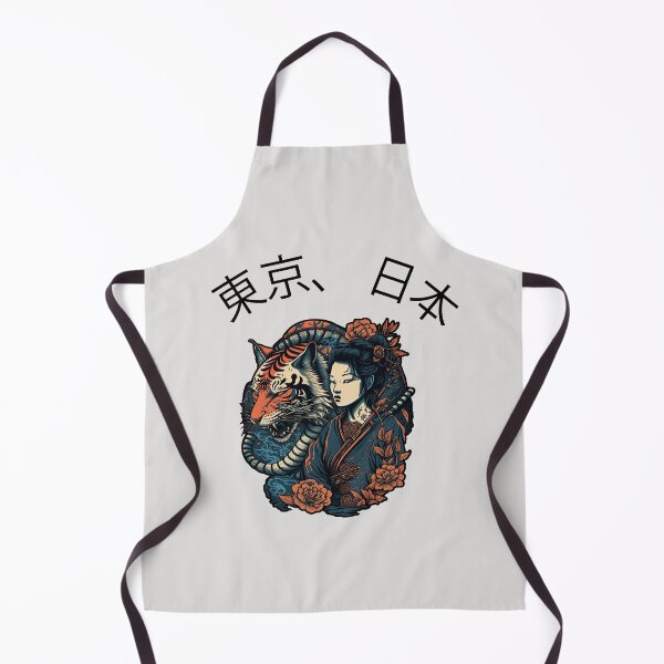 Item preview, Tokyo, Japan, Tiger and geisha drawing. Japanese culture art. designed and sold by paulo silveira.