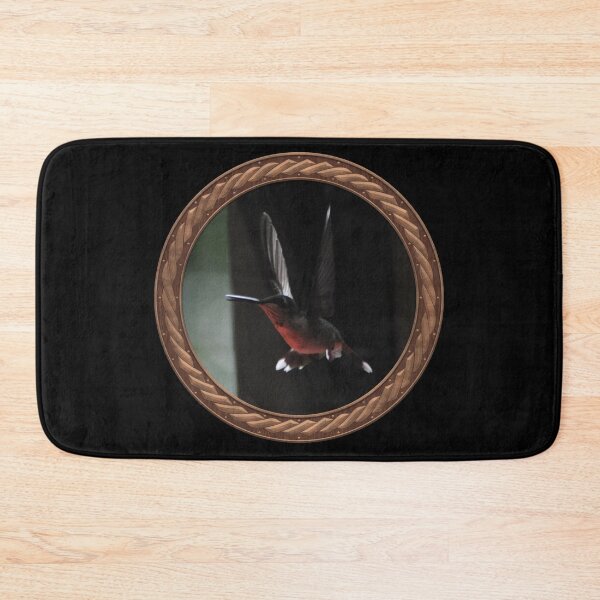 Item preview, Ruby-Throated Hummingbird Photography in Celtic Circle Frame 16 designed and sold by Swabcraft.