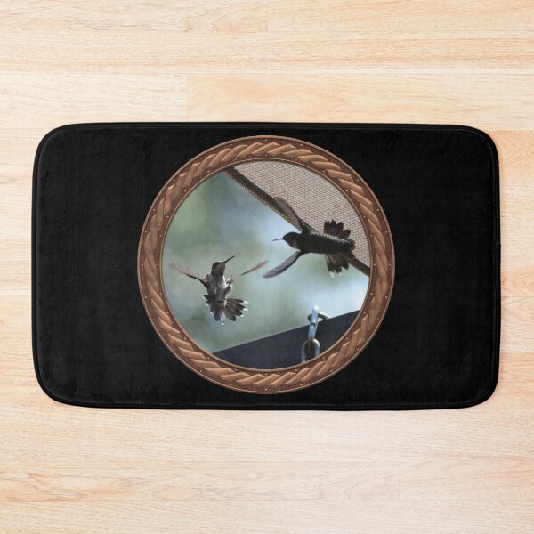Item preview, Ruby-Throated Hummingbird Photography in Celtic Circle Frame 18 designed and sold by Swabcraft.
