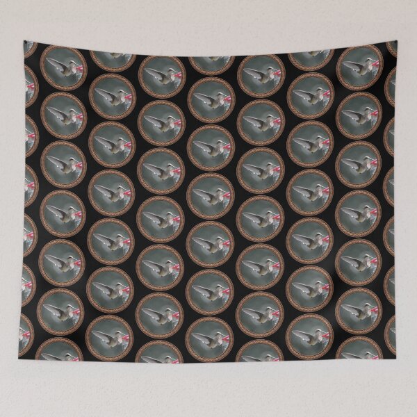 Item preview, Ruby-Throated Hummingbird Photography in Celtic Circle Frame 20 designed and sold by Swabcraft.
