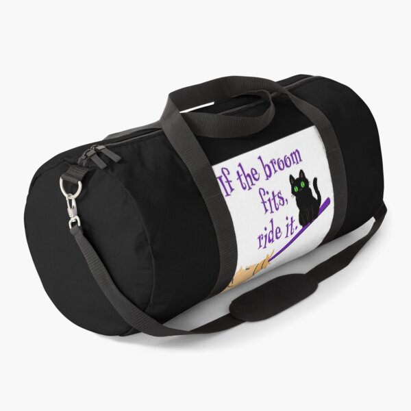 Item preview, if the broom fits ride it Halloween cat on broom  designed and sold by RemieJames.